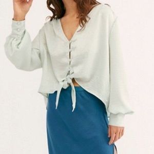 NWT Free People silky blouse